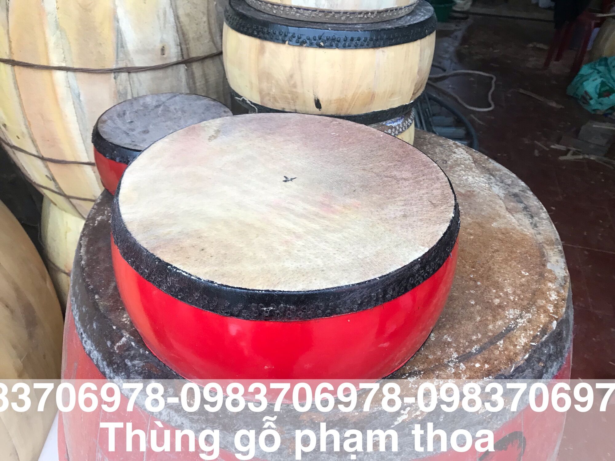 Trống gỗ hát chèo- trống trẻ e
