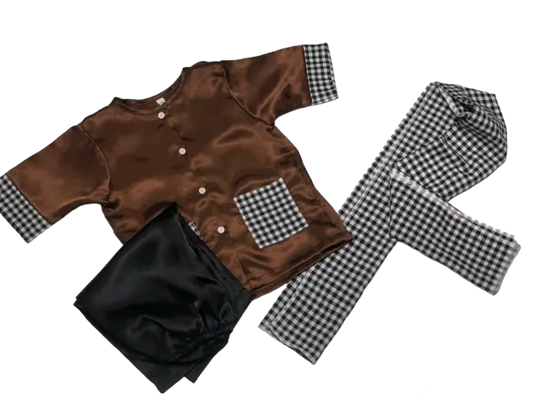 Baby women's shallow three-piece suit with camouflage