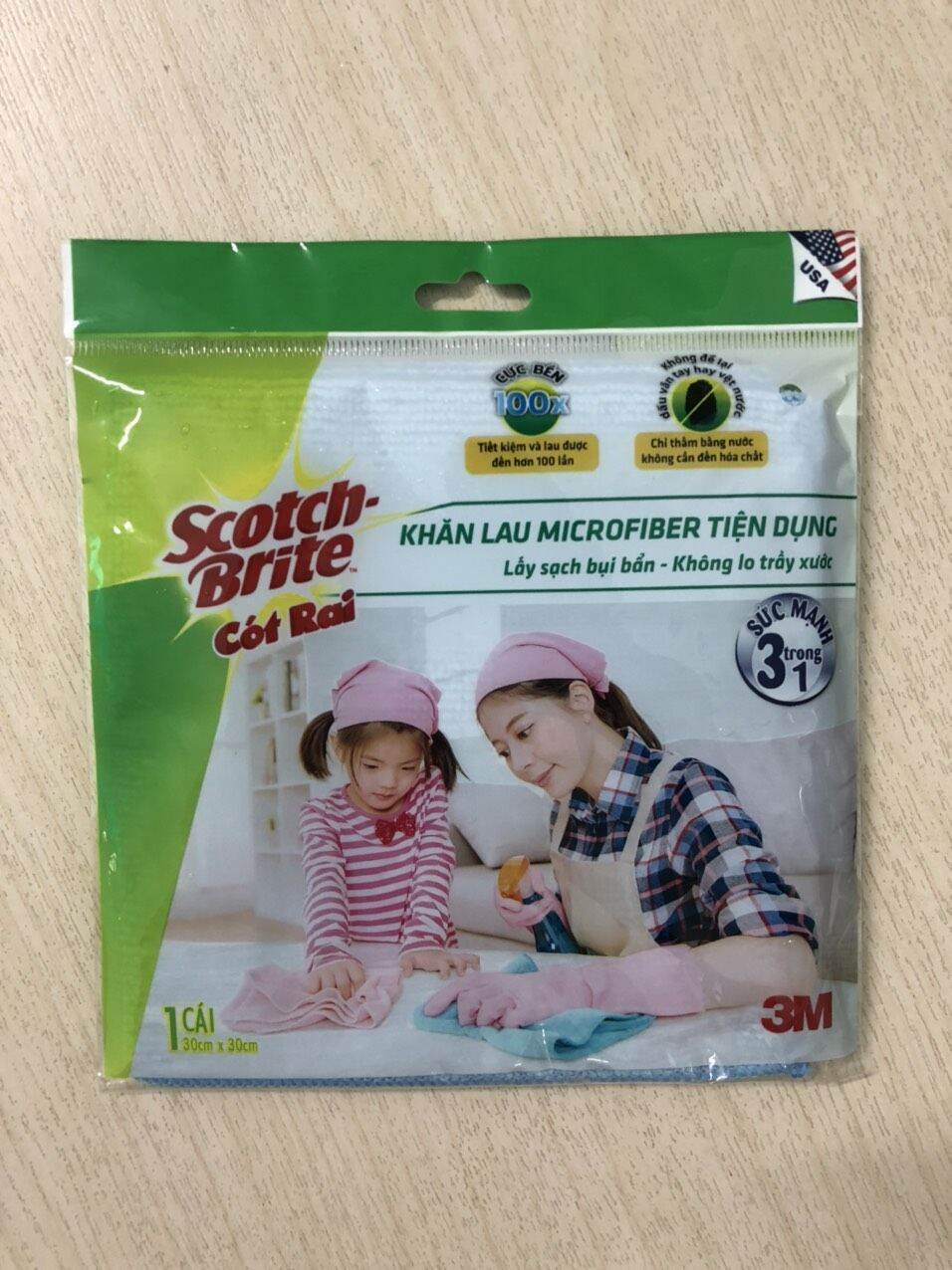 [HCM]Scotch-Brite cót rai khăn lau microfiber tiện dụng(1 cái)