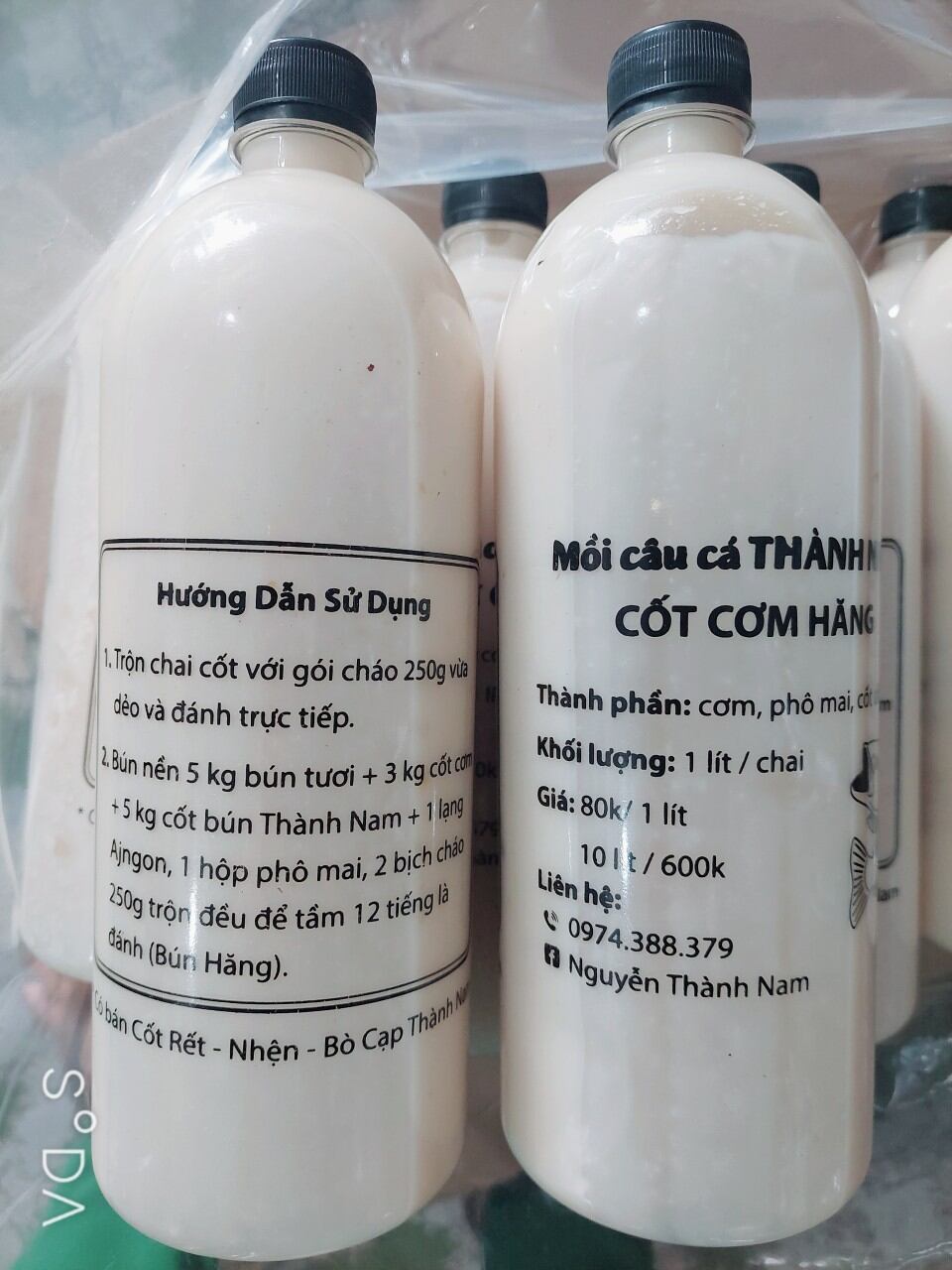 1chai cốt cơm hăng 1lít.