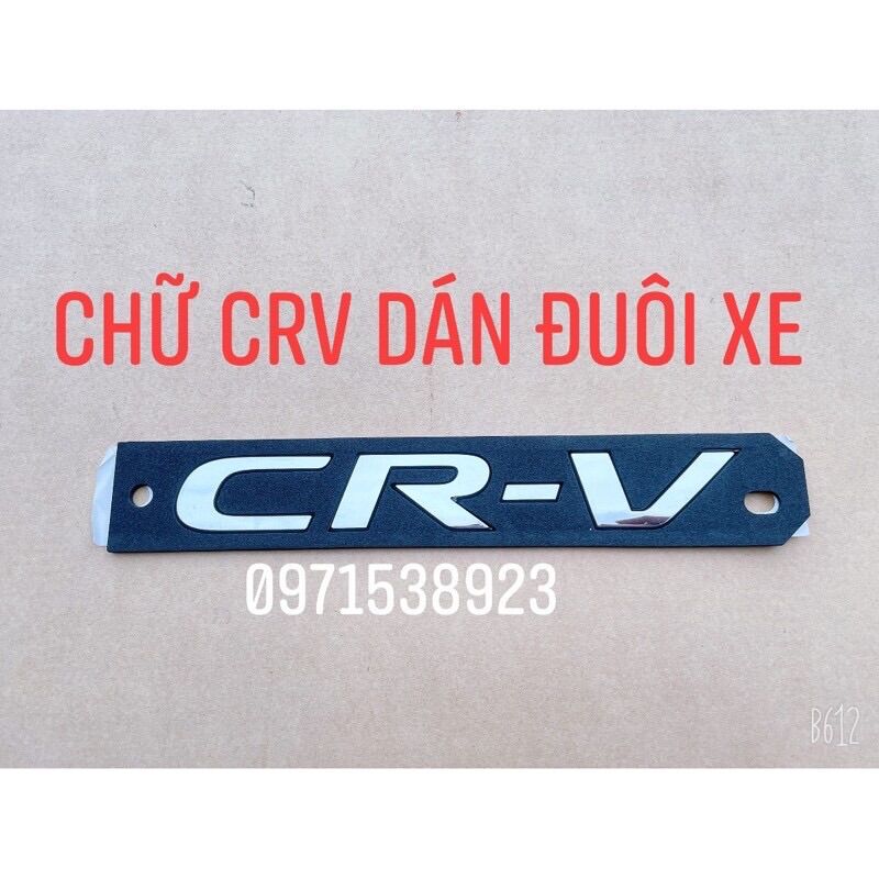 chữ CRV VTEC TURBO dán đuôi xe