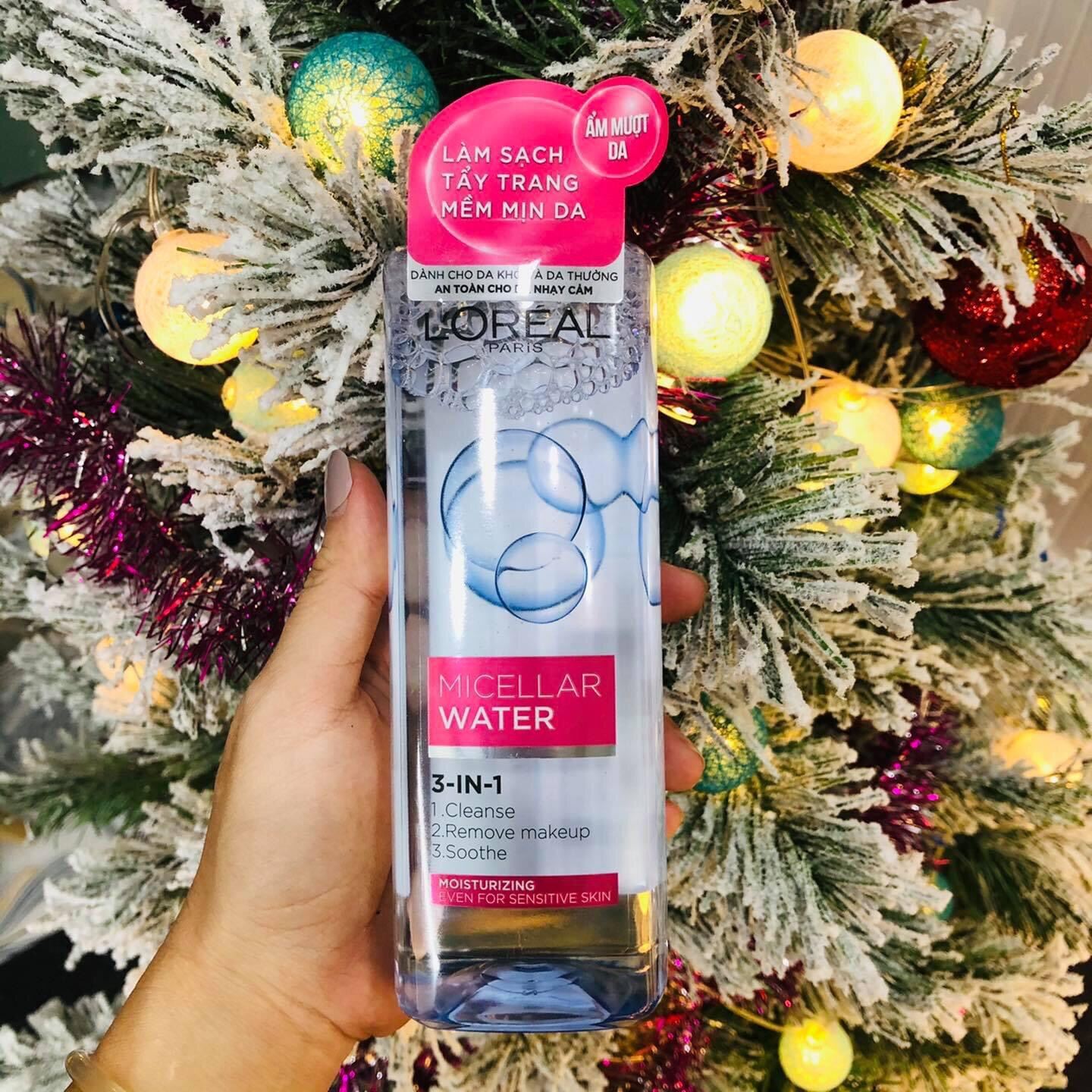 Tẩy trang Loreal hồng ẩm mượt full size