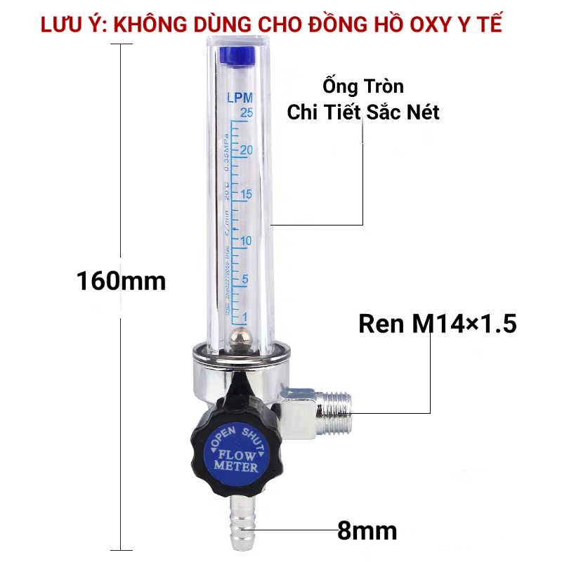 Cột Đo Lưu Lượng Đồng Hồ Argon_Co2