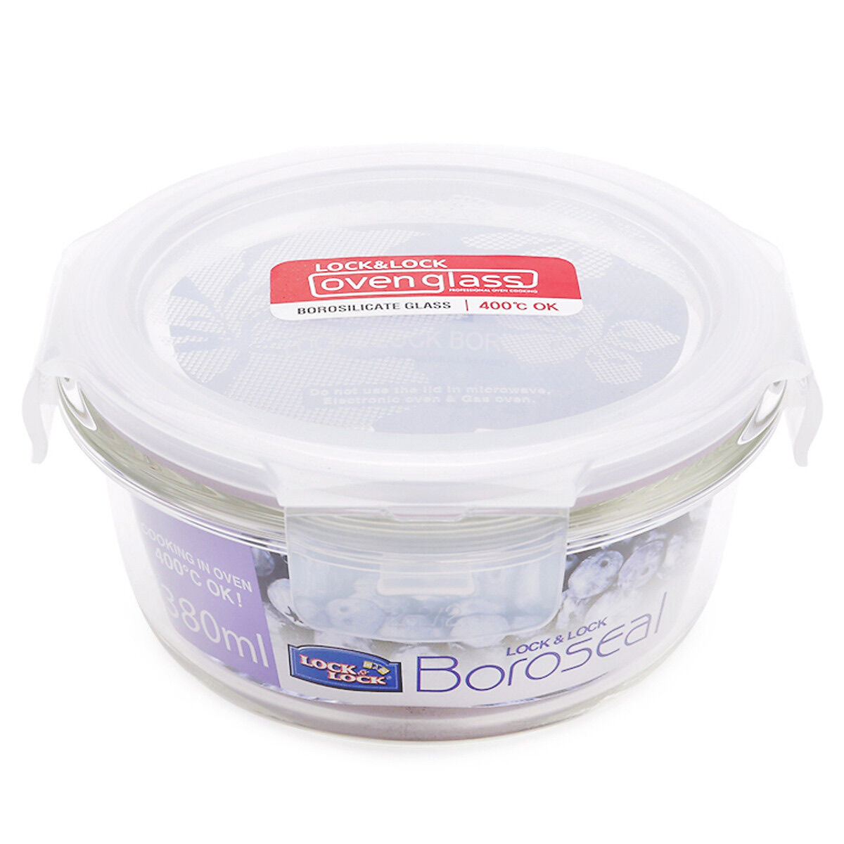 [HCM]Bộ 2 hộp thuỷ tinh Lock&lock 380ml