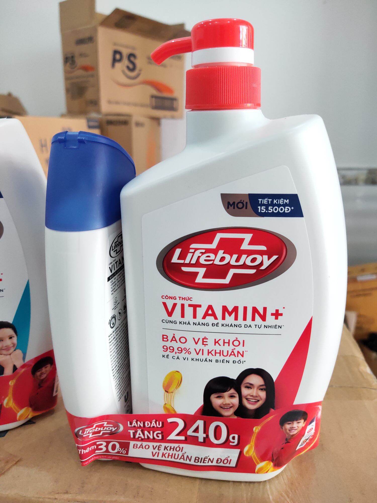 sữa tắm Lifebuoy 800g(tặng chai sữa tắm 240g)