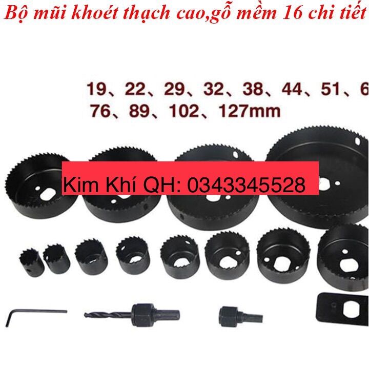 Bộ khoét Thạch cao 16 chi tiết