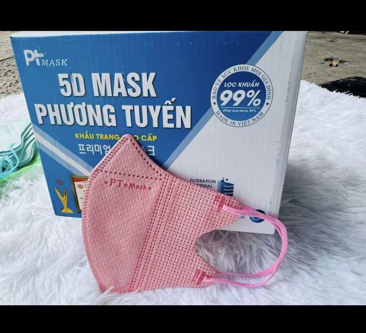 Túi 10 cái khẩu trang 5D mask