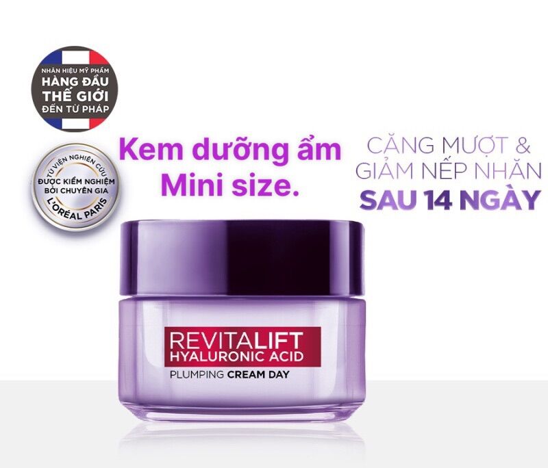 Kem dưỡng siêu cấp ẩm căng mịn da Loreal Paris Revitalift 15ml.