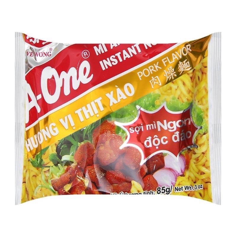 Thùng mì A-One thịt xào 30 gói x 85g