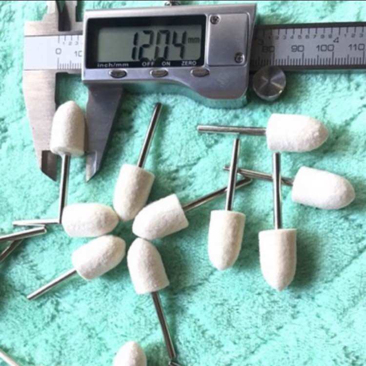 Trục nỉ nhọn đánh bóng 12mm cán 3mm