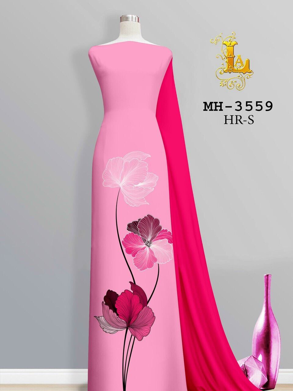 Vải áo dài in hoa