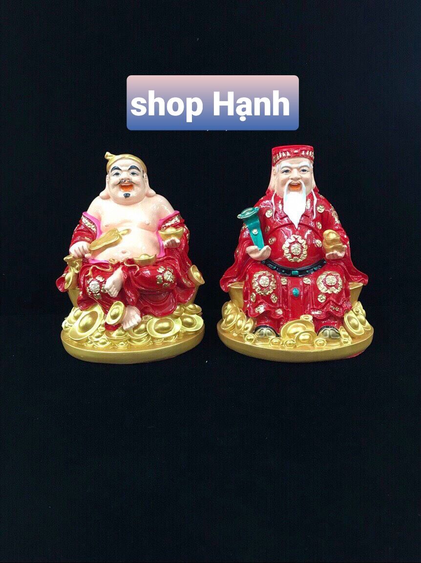 Tượng Ông Địa Thần Tài ngồi thỏi cao 20 cm