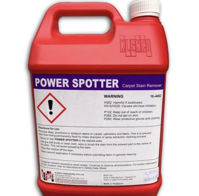 Hóa chất tẩy điểm trên ghế thảm Power spotter - Klenco can 5l