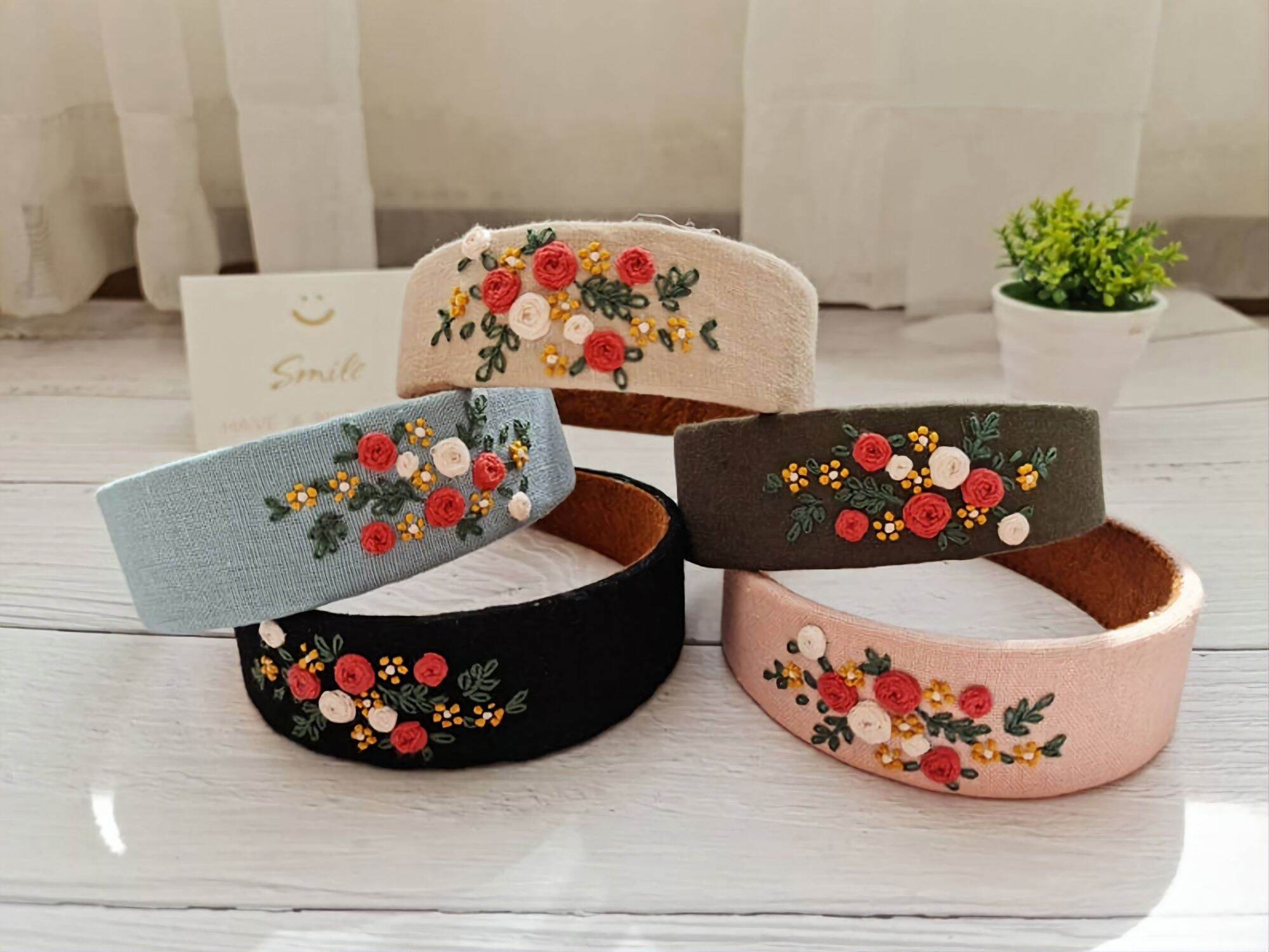 Bờm Tóc Thêu Tay Thủ Công  Handmade - Pong Embroidery