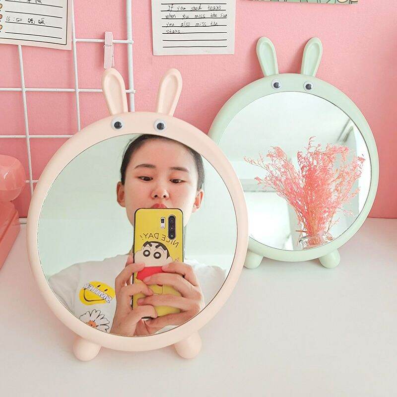 Gương trang điểm để bàn hình thỏ dễ thương