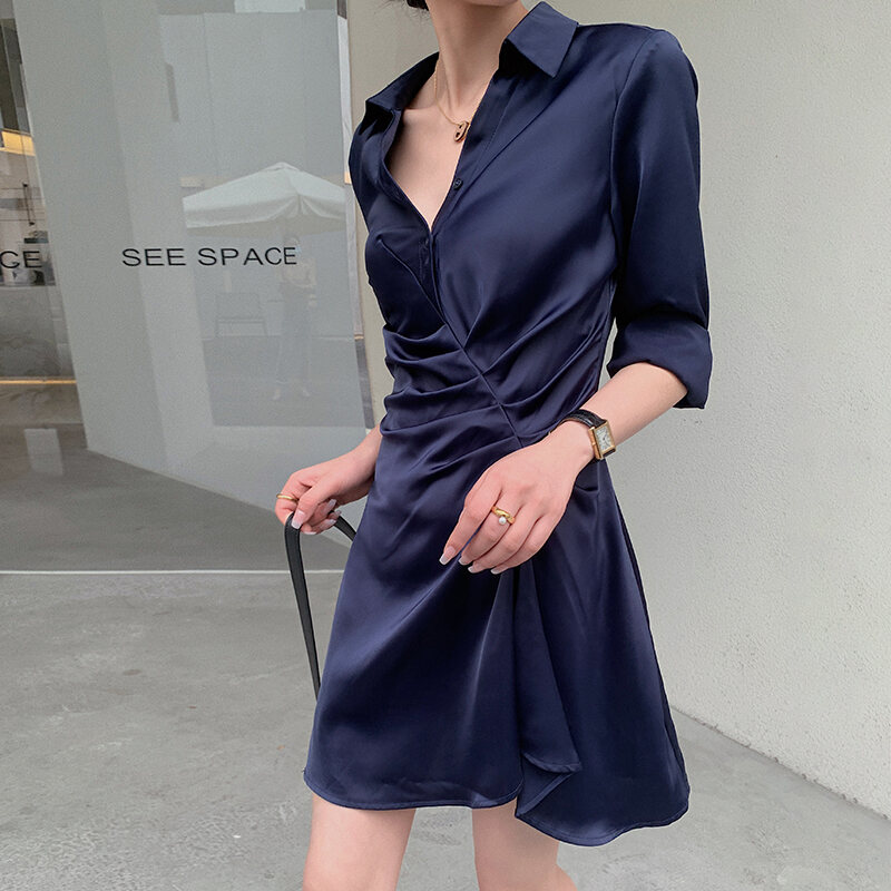 Đầm Xanh Navy Viền Bèo El amor Website