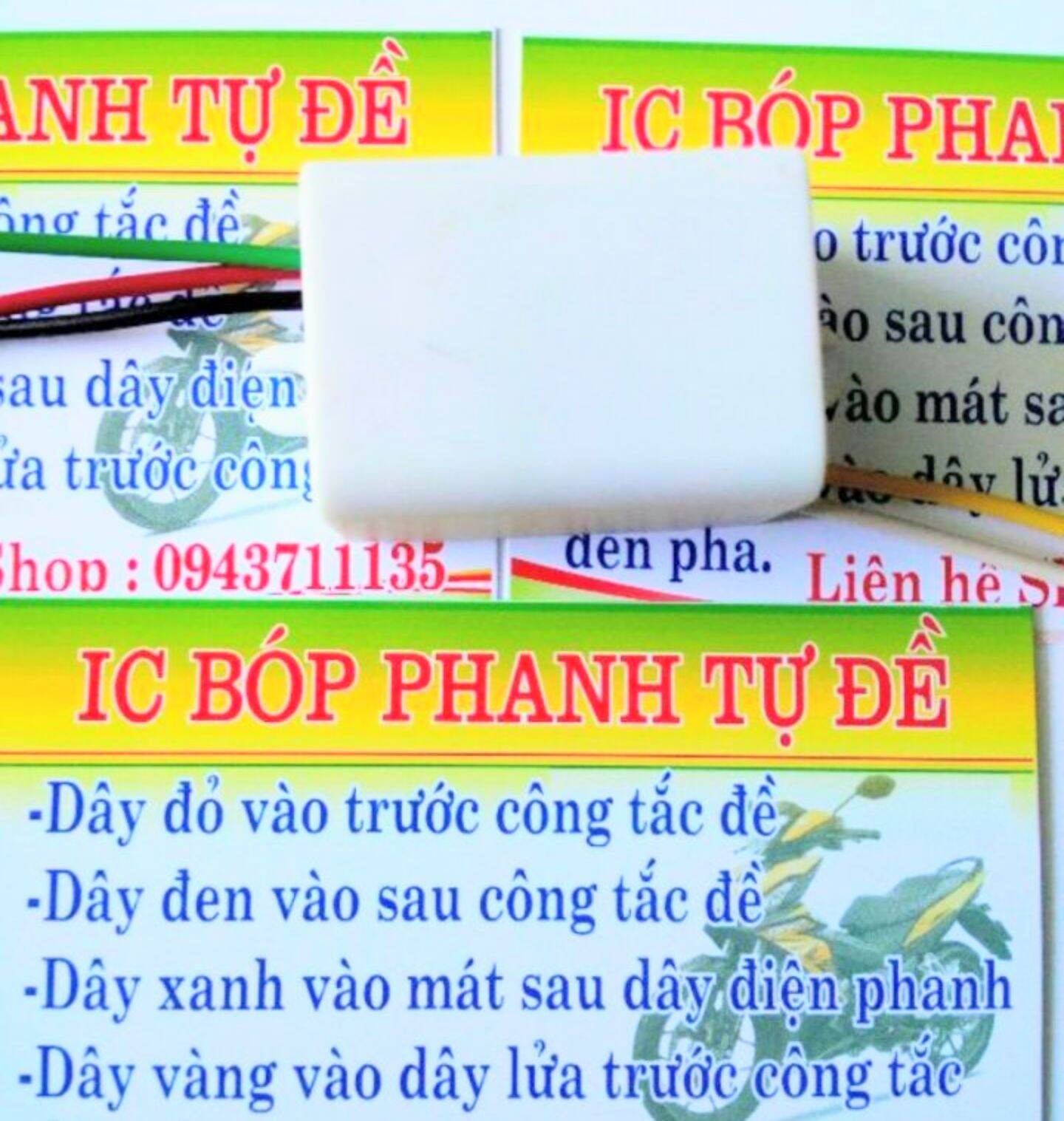 Mạch bóp phanh bóp thắng xe tự động đề máy nổ xe máy lắp cho mọi loại xe máy rễ ràng tiện dụng mẫu mới