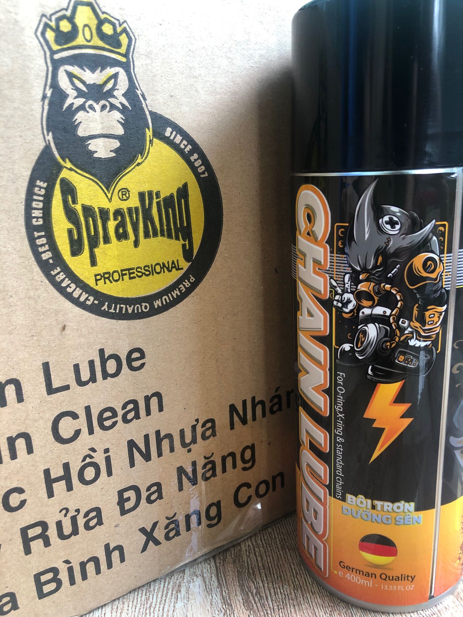 [freeship] Dưỡng bôi trơn sên sprayking chai 400ml