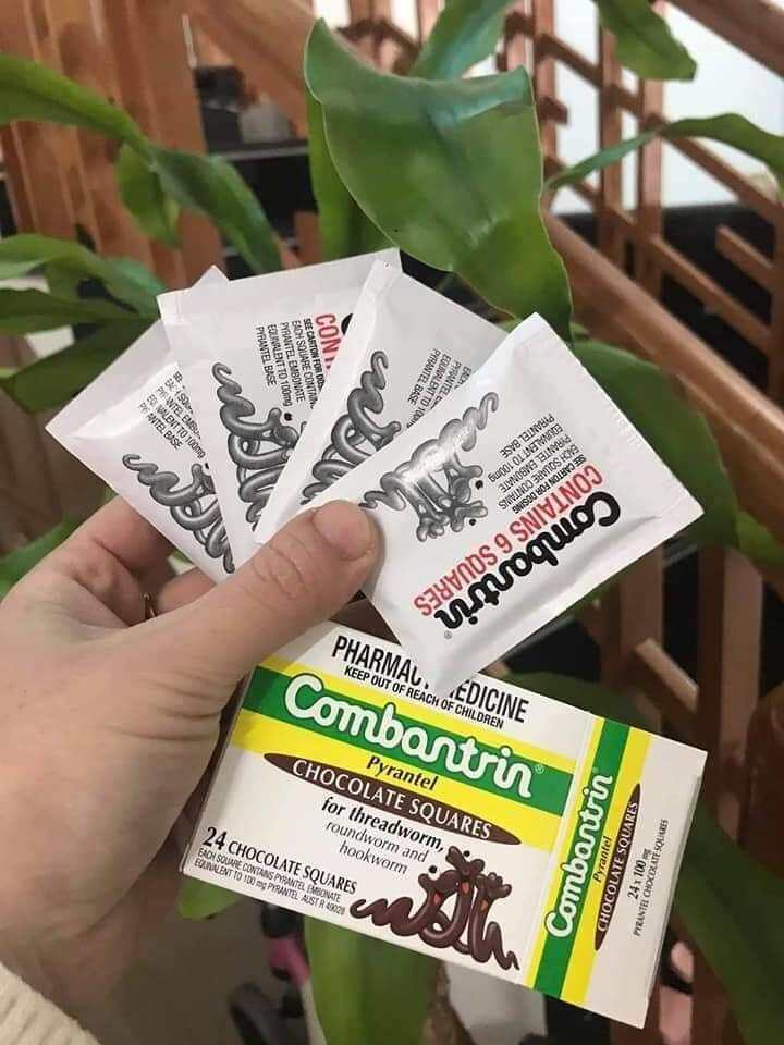Tẩy giun Combatrin Úc vị socola