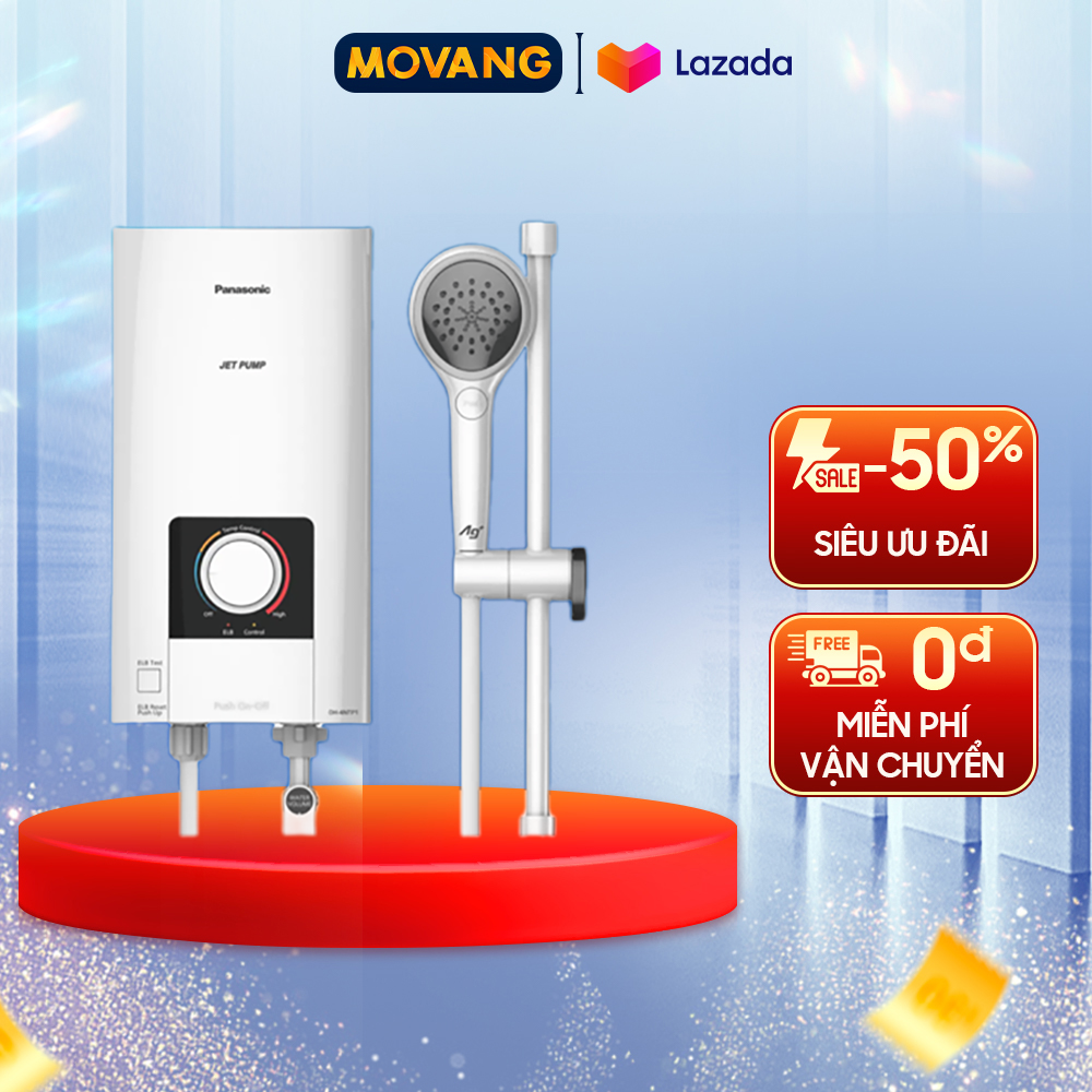 - máy nước nóng panasonic dh-4ntp1vm - làm nóng trực tiếp công suất làm nóng 4500w nhiệt độ tối đa 51 độ c