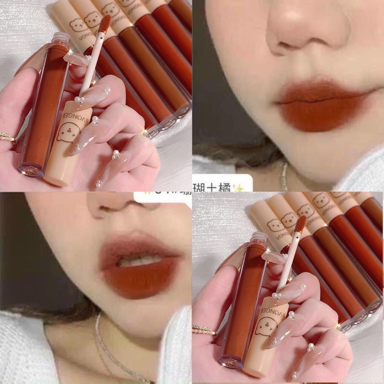 SET 4 SON VONGEE GẤU CHÍNH HÃNG