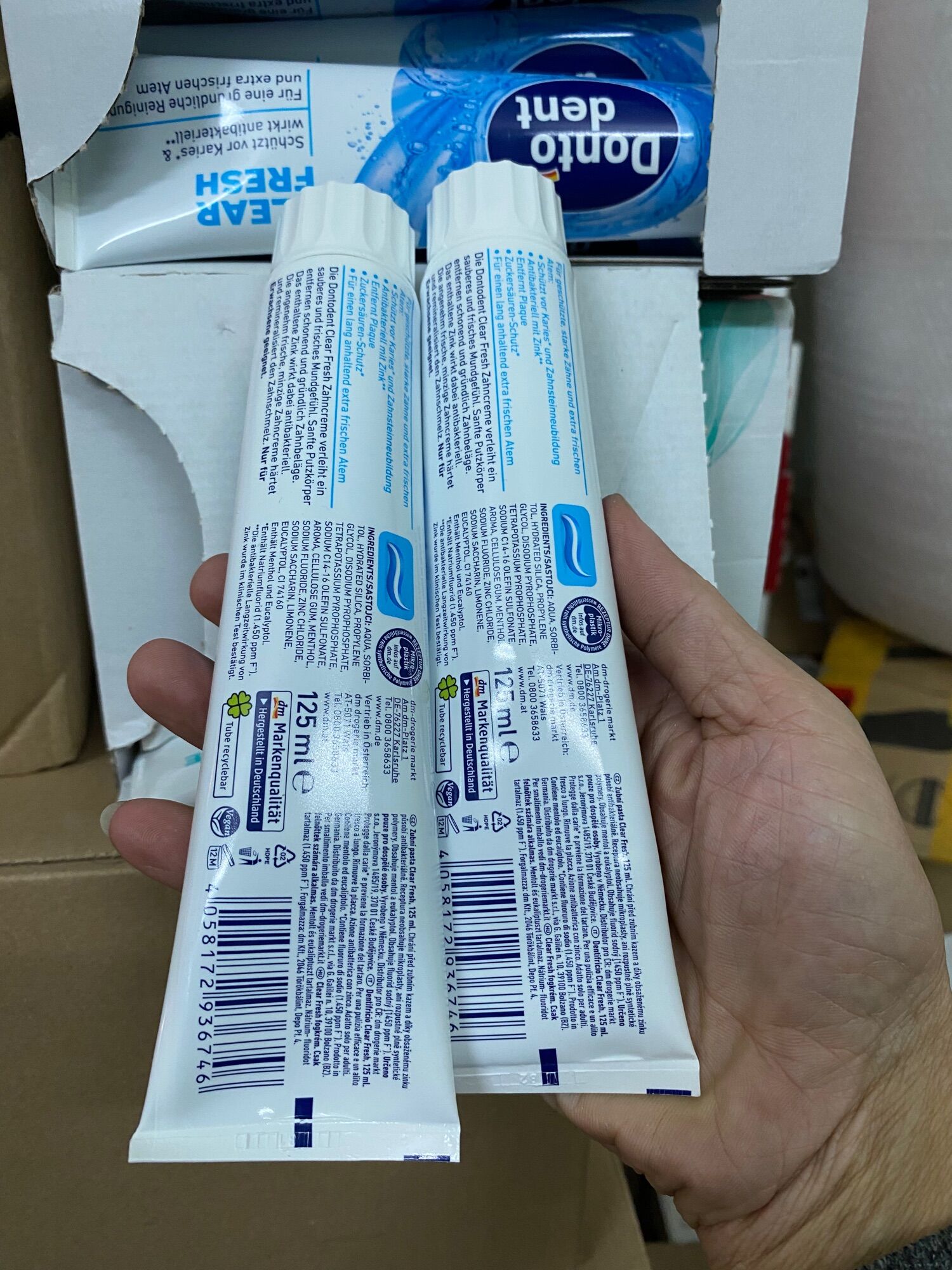 Kem Đánh Răng Dontodent Hơi Thở Thơm Mát, 125 ml
