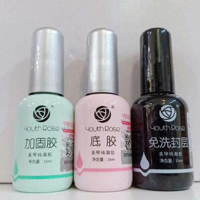 Bộ 3 Cứng móng-Base-Top hoa hồng hàng chuẩn loại 1