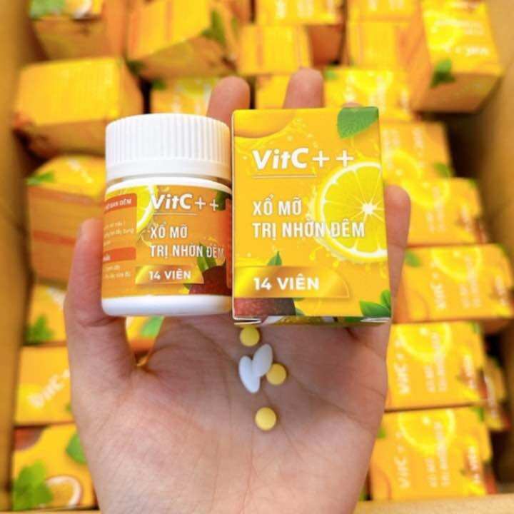 Combo 3H Viên XổMỡ, SiếtEo Ban Đêm VitC++ (hộp 14 viên) Chính hãng
