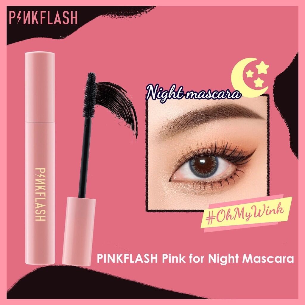 (FREESHIP) PF-E08 pinkflash Mascara chuốt mi chống nước ,không trôi giúp dài mi cong mi cao 7g