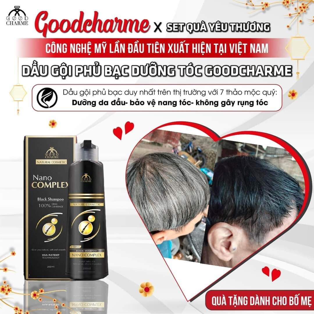 Gội Phủ bạc Nano Complex đen tóc tự nhiên chính hãng