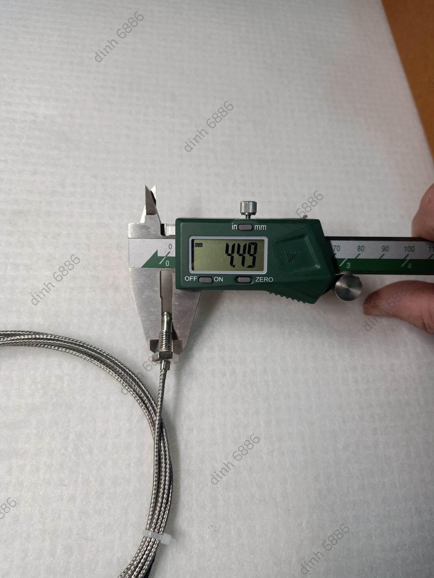 Can nhiệt K, ren M6, 600 độ