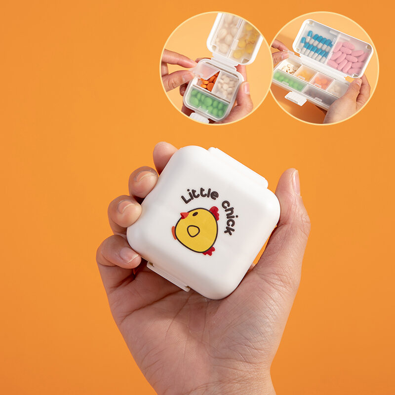 Hộp Chia Thuốc Hộp Chia Chia Thuốc Mang Theo Người Mang Theo Người Mang Theo Người Mini Cỡ Nhỏ Tiện Dụng Hộp Đựng Thuốc 7 Ngày Cho Người Già