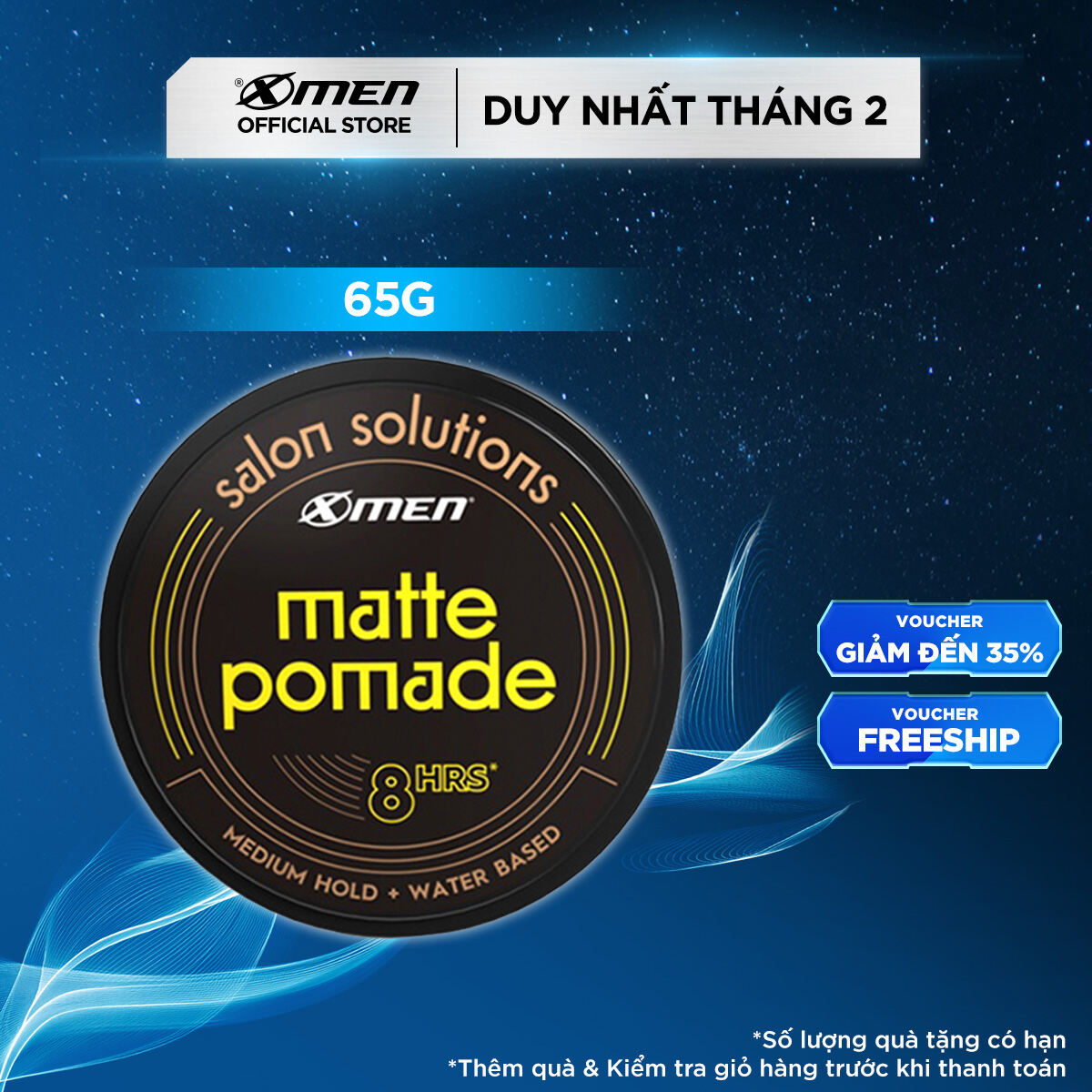 Sáp Matte Pomade Xmen Salon Solutions 65g