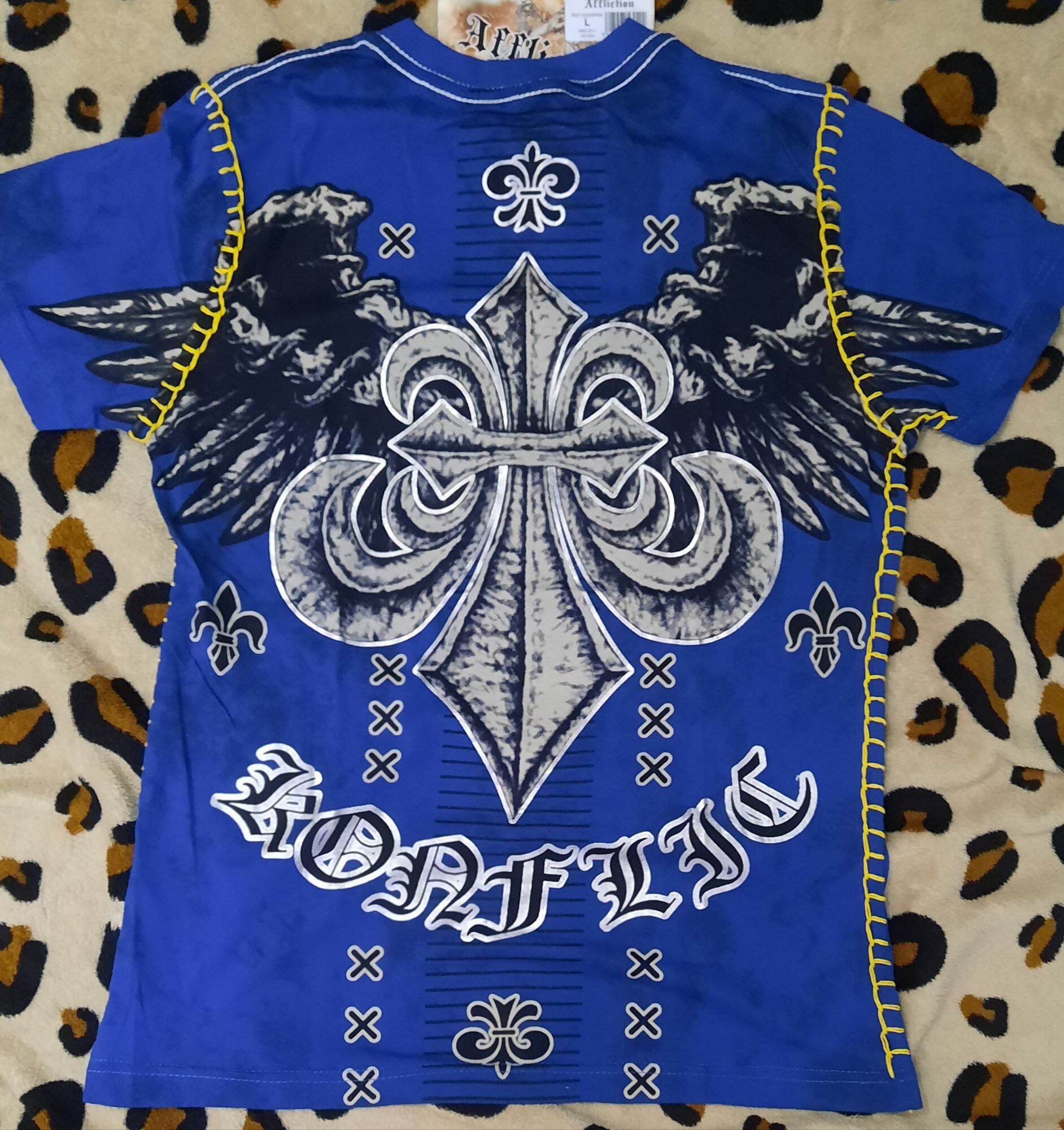 Áo thun ông địa mâu mới (size L - Rực rỡ)