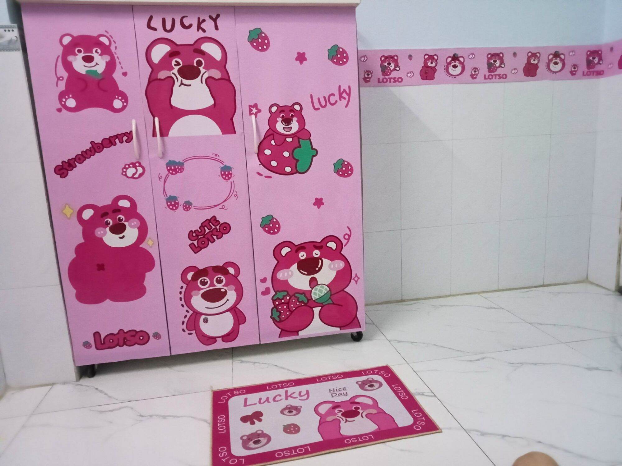 🍓VIỀN TƯỜNG GẤU DÂU LOTSO🌸