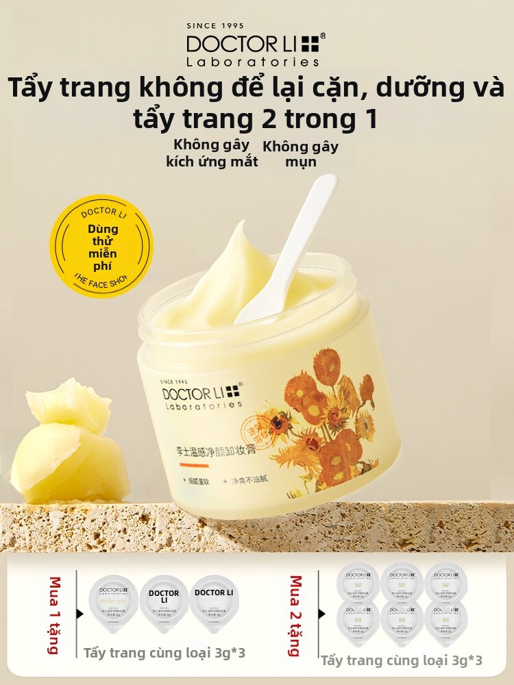 DOCTOR LI | Kem tr� trang điểm nhẹ dịu dành cho da nhạy cảm của Li Doctor Deep Cleansing Face Eye Li