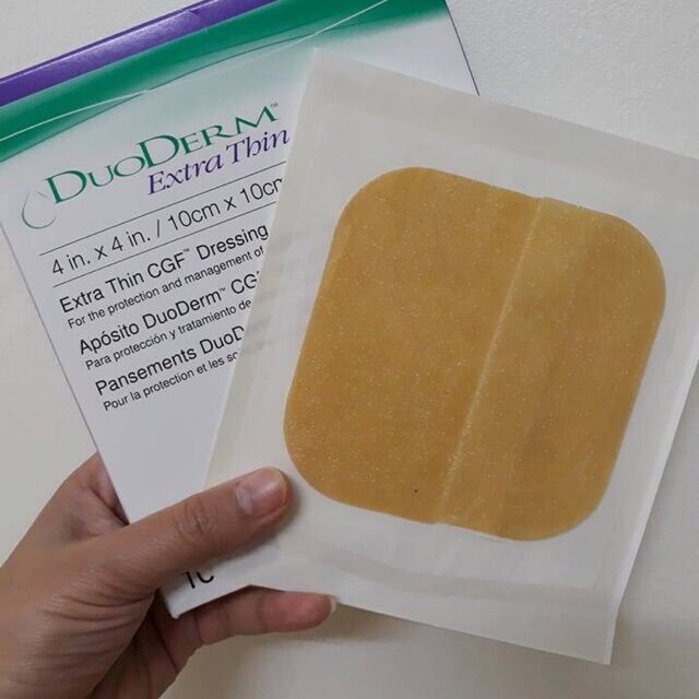 (1 miếng 10x10cm) Miếng dán mụn và vết thương hydrocolloid DuoDerm Extra Thin 10*10cm