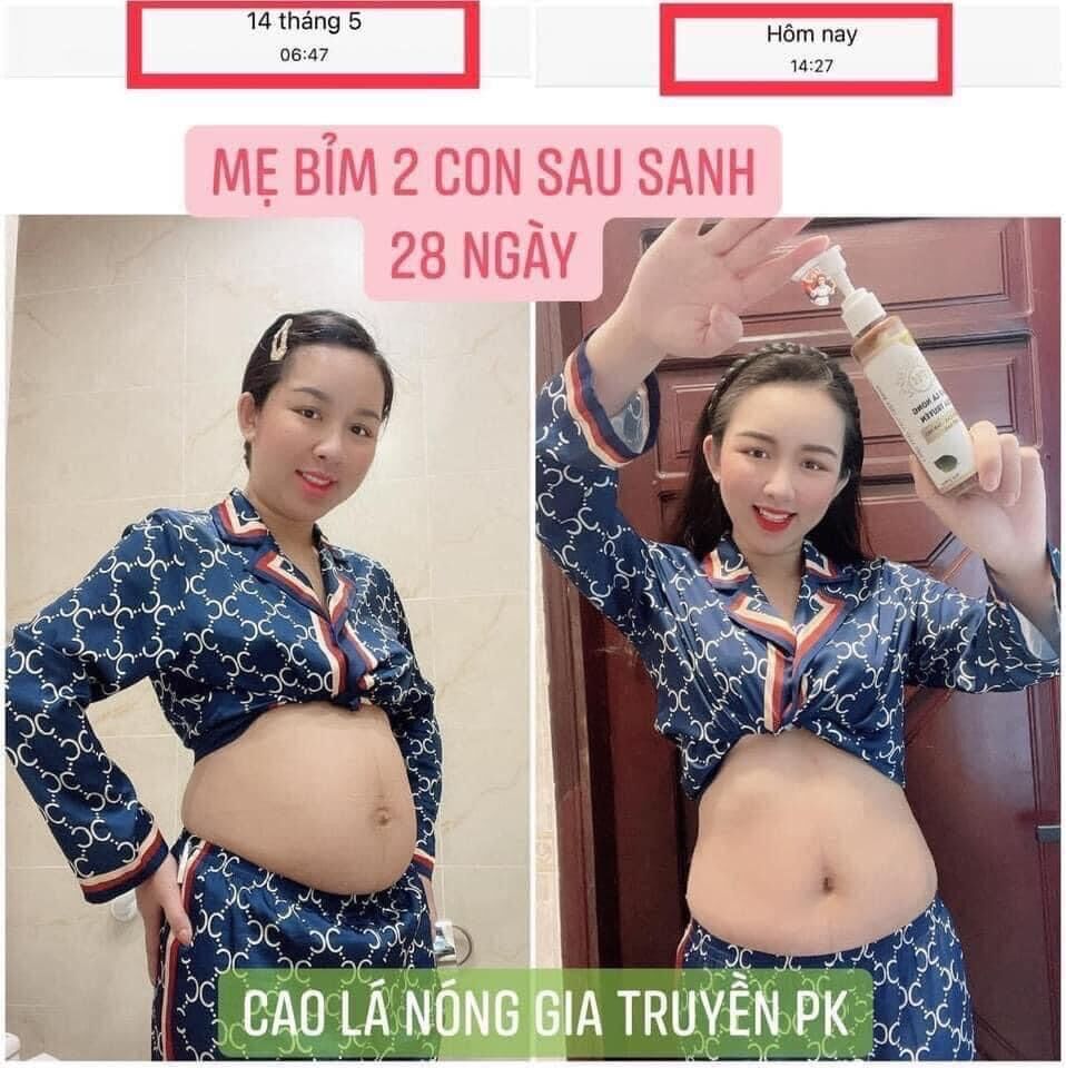 Cao lá nóng gia truyền ( giảm mỡ bắp tay- chân- đùi- bụng )