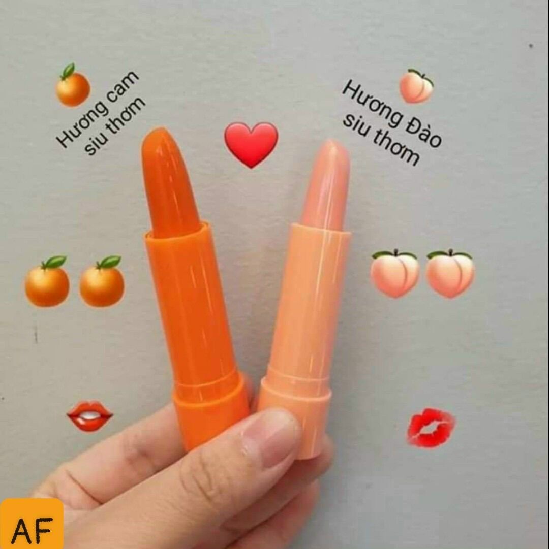 Son dưỡng đào moisturizing lip balm kiss beauty