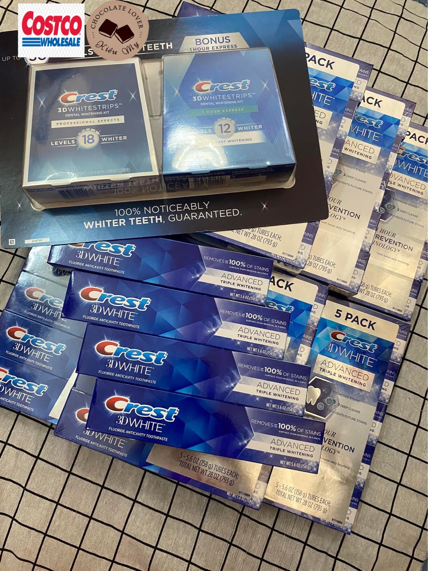 [Bill Mỹ 🇺🇸]  Kem đánh răng Crest 158 gram của Mỹ