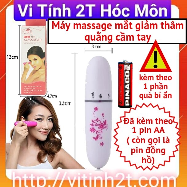 Máy massage mắt, Bút massage mắt rung mạnh, massa mini SD018