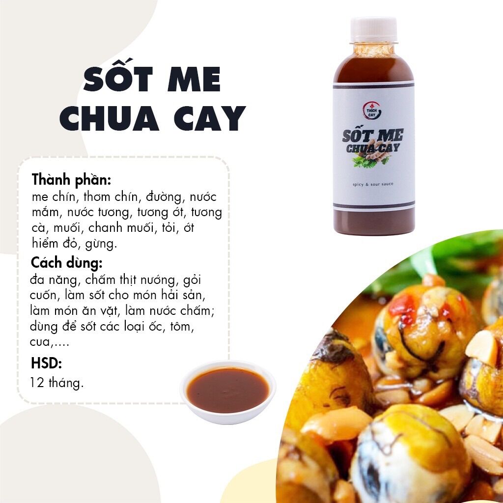 Sốt me chua cay Thích Cay - Chai 250ml