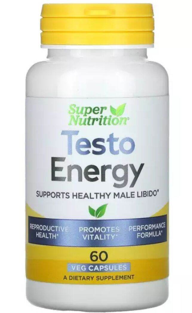 Tăng cường sinh lực nam giới Super Nutrition Testo Energy 60 Veg Capsules
