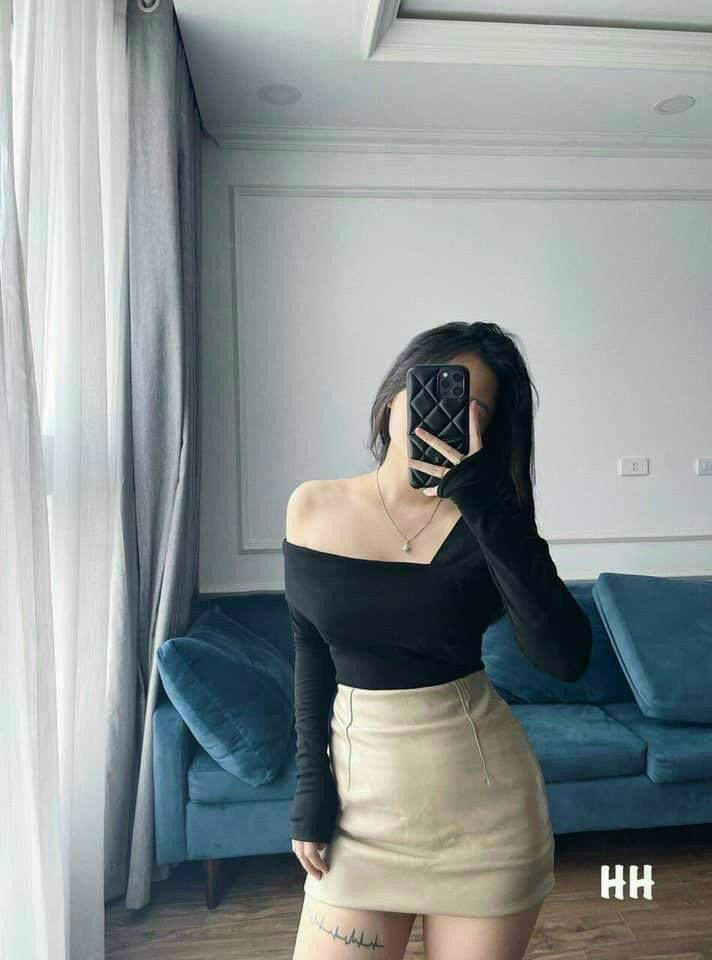 Áo tay dài chanh xả lệch 1 vai