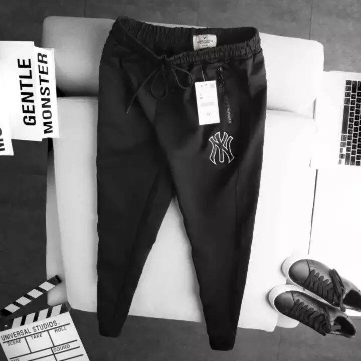 Quần jogger thể thao nam dài ống bo chất thun polyester dày dặn cao cấp linc fashion 1