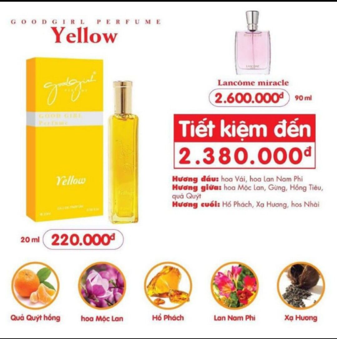 Nước Hoa Nữ Good Gir 20ml Đủ Màu ( chính hãng)