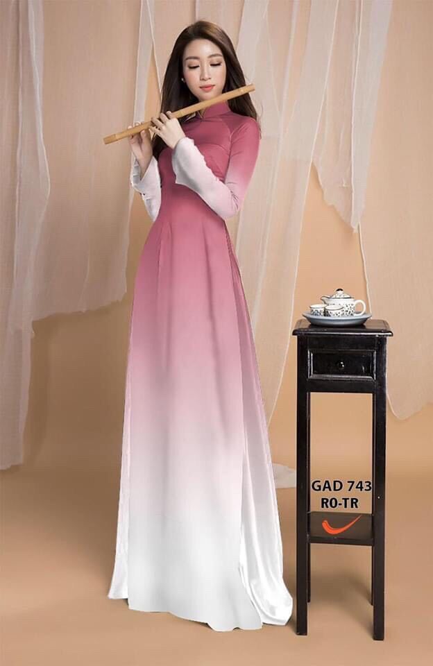 [HCM]Vải áo dài màu chuyển sắc