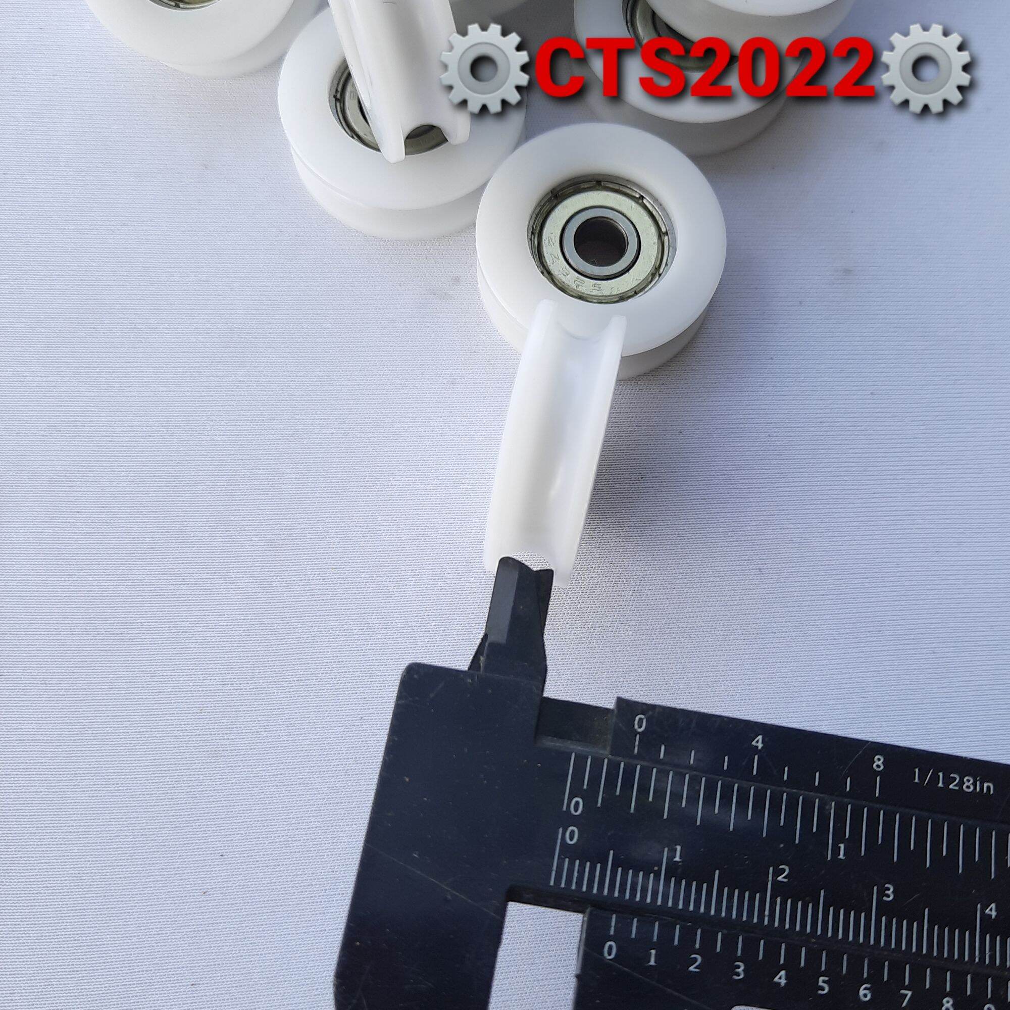 Con lăn nhựa dẫn hướng phi 30mm trục phi 6mm