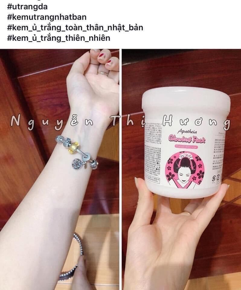 kem ủ trắng da Glowing Pack Nhật Bản hũ 500gr