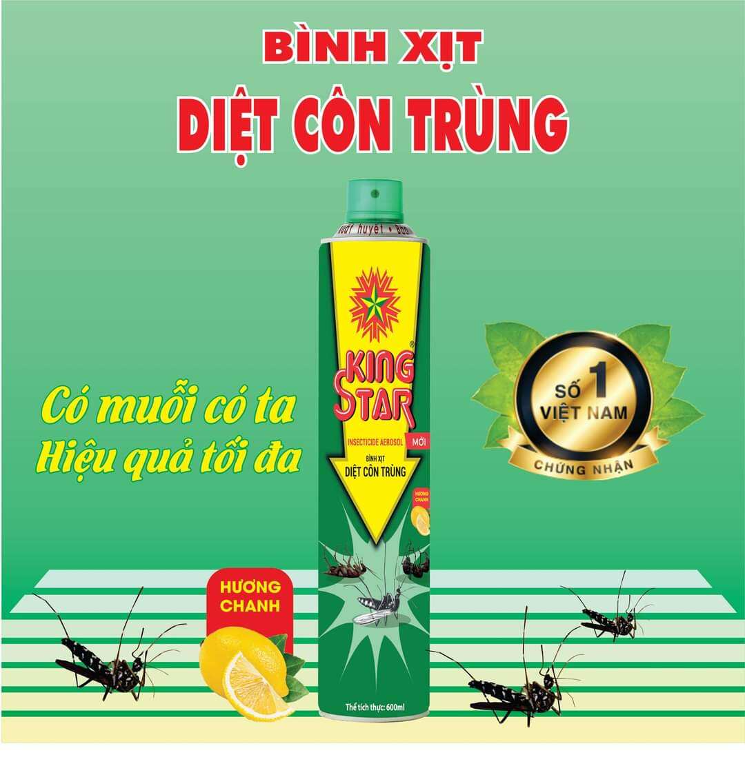 Bình Xịt Diệt Côn Trùng Kingstar Xanh